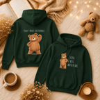 I Can. I Will. Watch Me. Kids Hoodie | Motivational Bear Hoodie | Cute Bear Graphic Hoodie | Cute Bear Hoodie for Kids | Ages 4-14