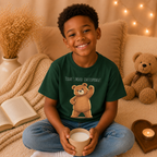 Today's Mood: Unstoppable Cute Bear Kids T-Shirt | Motivational Bear Graphic Tee | Youth XS-XL | Ages 4-14