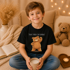 Today's Mood: Unstoppable Cute Bear Kids T-Shirt | Motivational Bear Graphic Tee | Youth XS-XL | Ages 4-14