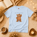 Today's Mood: Unstoppable Cute Bear Kids T-Shirt | Motivational Bear Graphic Tee | Youth XS-XL | Ages 4-14