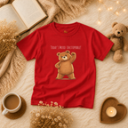 Today's Mood: Unstoppable Cute Bear Kids T-Shirt | Motivational Bear Graphic Tee | Youth XS-XL | Ages 4-14
