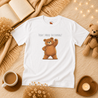 Today's Mood: Unstoppable Cute Bear Kids T-Shirt | Motivational Bear Graphic Tee | Youth XS-XL | Ages 4-14