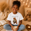 Unleash Your Bear Strength Cute Bear Kids T-Shirt | Motivational Bear Graphic Tee | Youth XS-XL | Ages 4-14