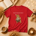 Unleash Your Bear Strength Cute Bear Kids T-Shirt | Motivational Bear Graphic Tee | Youth XS-XL | Ages 4-14