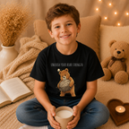 Unleash Your Bear Strength Cute Bear Kids T-Shirt | Motivational Bear Graphic Tee | Youth XS-XL | Ages 4-14