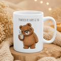 Powered by Naps & Tea Bear Coffee Mug 11oz,15oz | Cute Ceramic Mug