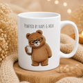 Powered by Naps & Milk Bear Coffee Mug 11oz,15oz | Cute Ceramic Mug
