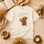 Will Do Anything for Snacks Bear Shirt | Funny Foodie T-Shirt | Cute Bear Graphic Tee | Gift for Snack Lovers