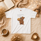 Will Do Anything for Snacks Kids T-Shirt |  Bear Graphic Tee | Youth XS-XL | Ages 4-14