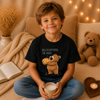 Will Do Anything for Snacks Kids T-Shirt |  Bear Graphic Tee | Youth XS-XL | Ages 4-14