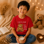 I Am Just a Bear Kids T-Shirt |  Bear Graphic Tee | Youth XS-XL | Ages 4-14