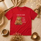 I Am Just a Bear Kids T-Shirt |  Bear Graphic Tee | Youth XS-XL | Ages 4-14