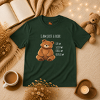 I Am Just a Bear Kids T-Shirt |  Bear Graphic Tee | Youth XS-XL | Ages 4-14