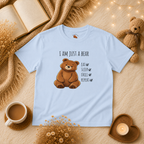 I Am Just a Bear Kids T-Shirt |  Bear Graphic Tee | Youth XS-XL | Ages 4-14