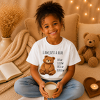 I Am Just a Bear Kids T-Shirt |  Bear Graphic Tee | Youth XS-XL | Ages 4-14