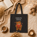 Sending You a Bear Hug Tote Bag| Cute Teddy Bear Reusable Shopping Bag | Bear Lover Gift |Reusable Shoulder Bag
