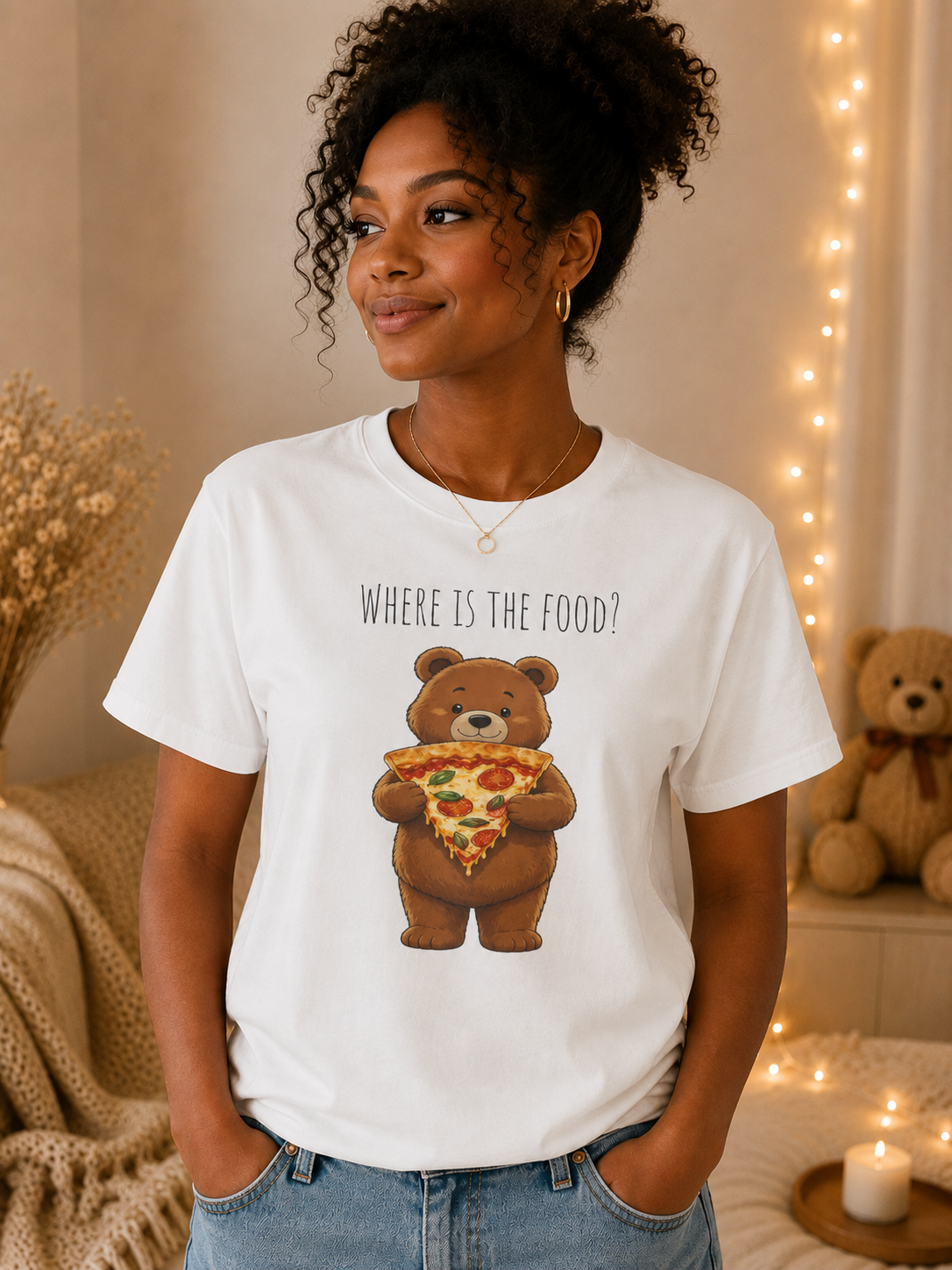 Where Is the Food? Bear Shirt | Cute Hungry Bear T-shirt, Food Lover Graphic Tee