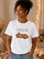 I Need a Nap Bear Shirt, Cute Sleeping Bear T-Shirt, Cozy Animal Graphic Tee, Funny Sleep Lover Gift, Unisex Comfort Colors Tee