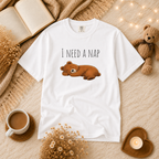 I Need a Nap Bear Shirt, Cute Sleeping Bear T-Shirt, Cozy Animal Graphic Tee, Funny Sleep Lover Gift, Unisex Comfort Colors Tee