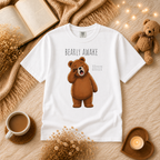 Bearly Awake Bear T-Shirt | Cute Funny Bear Graphic Tee | Unisex Comfort Colors Shirt | Sleepy Bear Gift