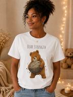 Bear Strength Gym Shirt, Cute Weightlifting Bear T-Shirt, Funny Workout Tee, Fitness Lover Gift, Gym Bear Graphic Tee