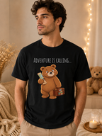 Adventure Is Calling Bear T-Shirt | Cute Travel Bear Shirt | Bear Graphic Tee | Unisex Bear Lover Gift