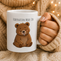 Hibernation Mode:On Cute Bear Mug | Cute Sleepy Bear Coffee Cup Coffee Mug 11oz, 15oz, I Bear Lover Gift, Cozy Tea Cup