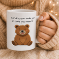 Cute Smiling Bear Mug | Cute Sleepy Bear Coffee Cup Coffee Mug 11oz, 15oz, I Bear Lover Gift, Cozy Tea Cup