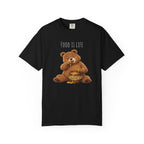 Cute Bear Shirt Food Is Life Tee, Funny Bear Graphic T-Shirt, Honey Bear Shirt, Foodie Gift, Bear Lover Gift, Unisex Animal Tee