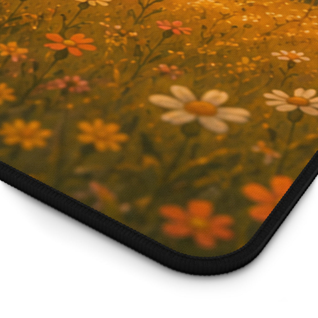 Cute Bear Desk Mat 32x16" | Large Mouse Pad | Cozy Office Desk Decor | Sunset Bear Gaming Mat | Bear Lover Gift