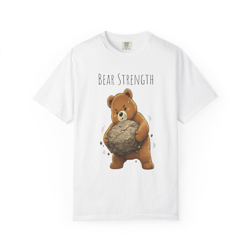 Bear Strength Gym Shirt, Cute Weightlifting Bear T-Shirt, Funny Workout Tee, Fitness Lover Gift, Gym Bear Graphic Tee