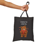 Sending You a Bear Hug Tote Bag| Cute Teddy Bear Reusable Shopping Bag | Bear Lover Gift |Reusable Shoulder Bag