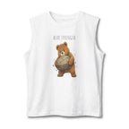 Bear Strength Muscle Tank Top | Cute Gym Bear Shirt | Cute Workout Tank | Unisex Sleeveless Fitness Top | Gift for Gym Lovers