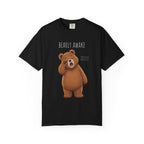 Bearly Awake Bear T-Shirt | Cute Funny Bear Graphic Tee | Unisex Comfort Colors Shirt | Sleepy Bear Gift