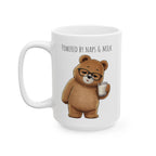 Powered by Naps & Milk Bear Coffee Mug 11oz,15oz | Cute Ceramic Mug