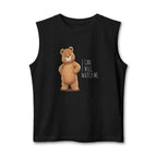 Cute Bear Muscle Tank Top | Cute Gym Bear Shirt | Cute Workout Tank | Unisex Sleeveless Fitness Top | Gift for Gym Lovers