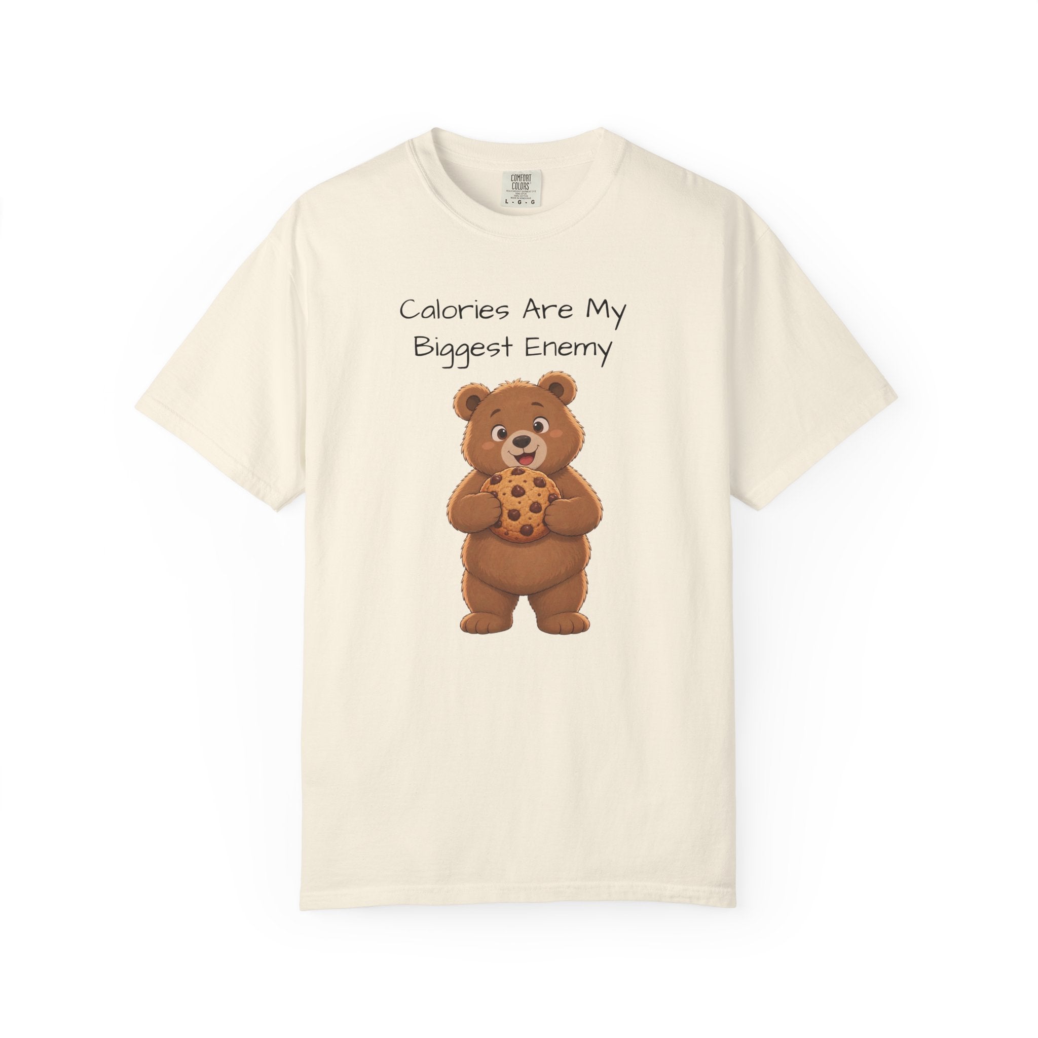 Calories Are My Biggest Enemy T-Shirt| Cute Bear Graphic Tee | Unisex Bear Lover Gift