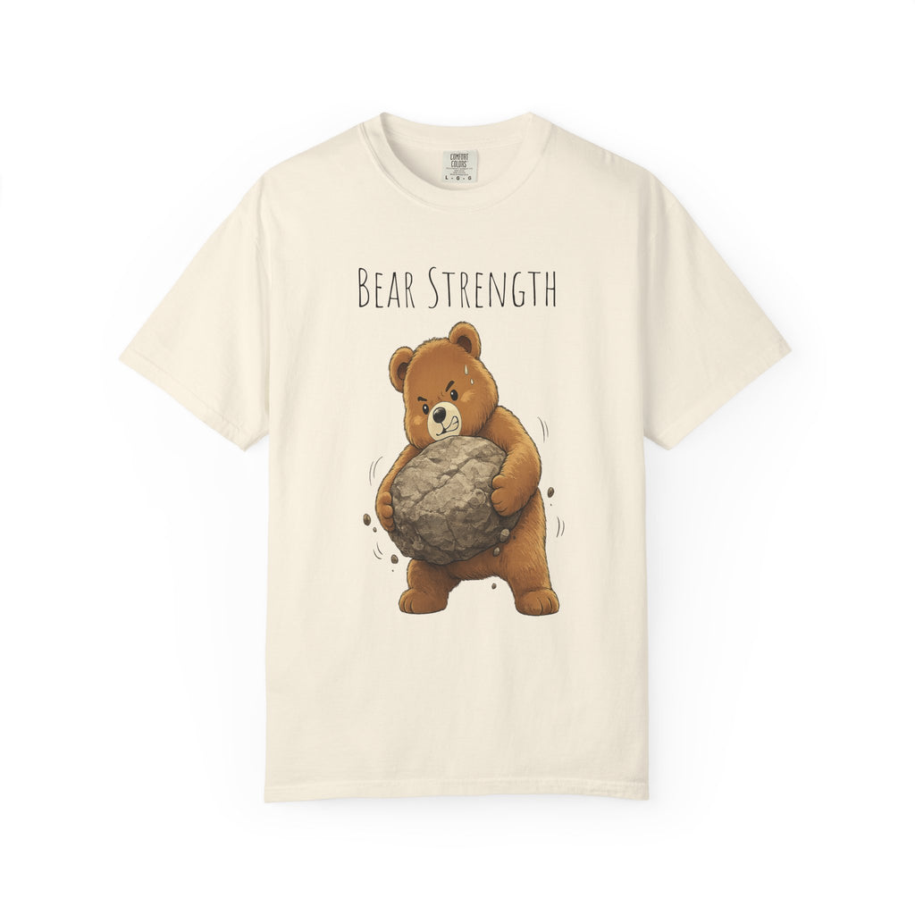 Bear Strength Gym Shirt, Cute Weightlifting Bear T-Shirt, Funny Workout Tee, Fitness Lover Gift, Gym Bear Graphic Tee