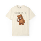 Powered By Naps & Tea Bear Shirt | Cute Tea Lover T-Shirt | Cozy Bear Graphic Tee | Book Lover Gift | Unisex Comfort Colors Tee