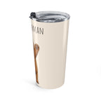 Cute Bear Tumbler 20oz | Hello Hooman Travel Mug | Insulated Stainless Steel Cup | Bear Lover Gift