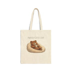 Powered by Coffee & Naps Bear Tote Bag | Cute Canvas Tote | Coffee Lover Gift | Reusable Shoulder Bag