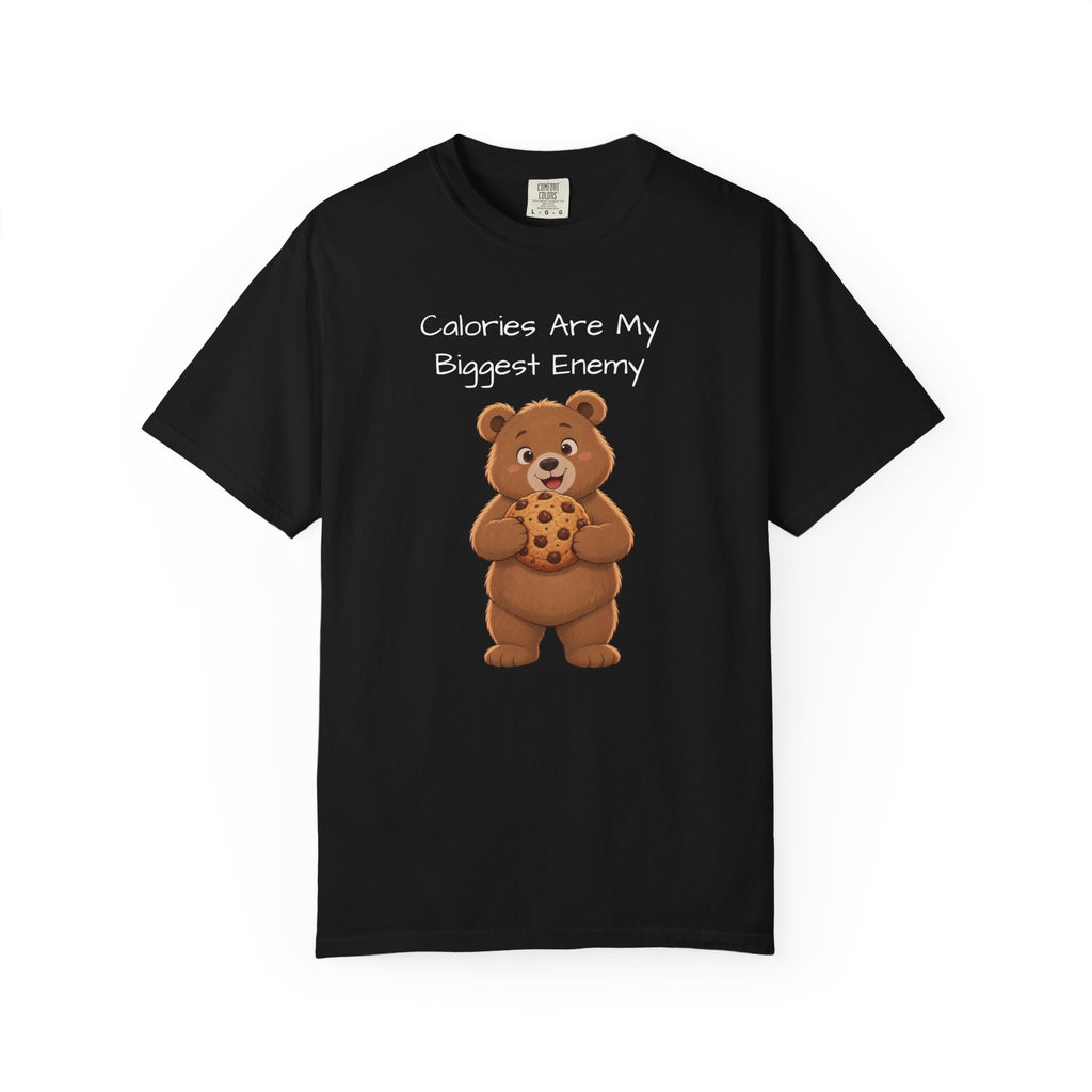 Calories Are My Biggest Enemy T-Shirt| Cute Bear Graphic Tee | Unisex Bear Lover Gift