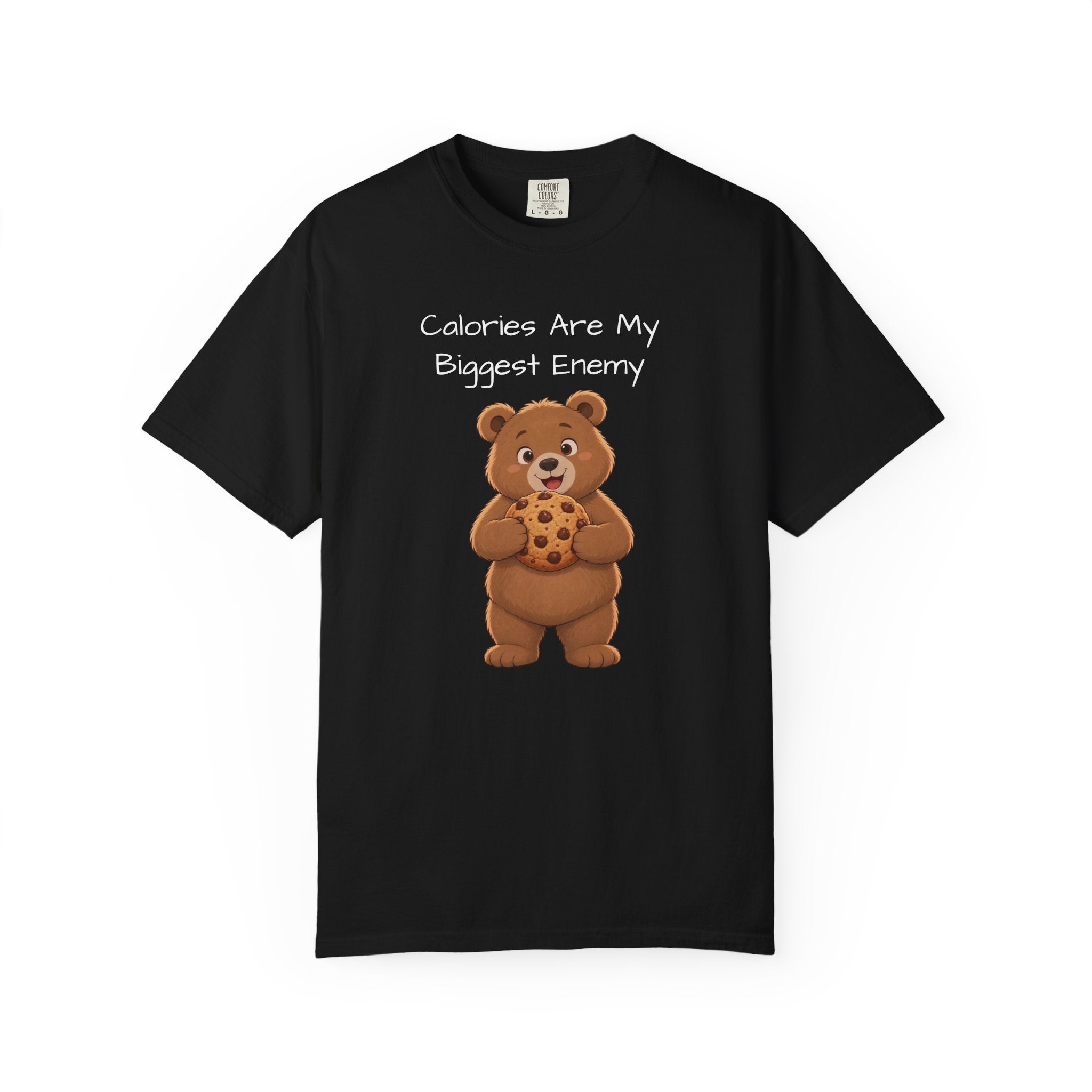 Calories Are My Biggest Enemy T-Shirt| Cute Bear Graphic Tee | Unisex Bear Lover Gift