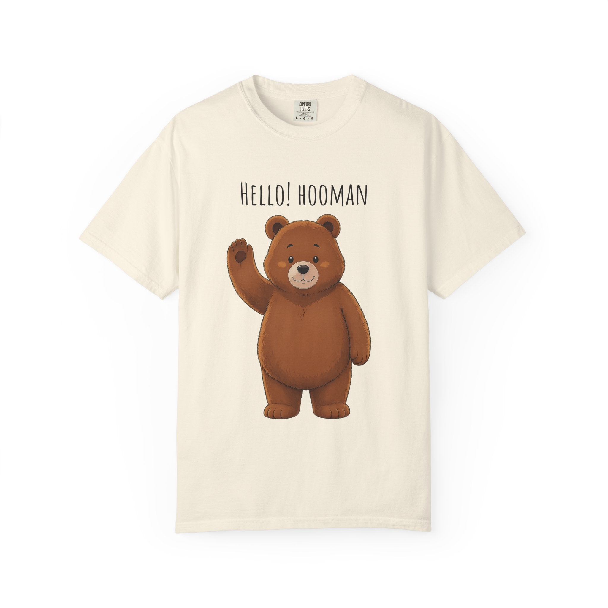Hello Hooman Bear Shirt | Cute Bear T-Shirt | Funny Animal Graphic Tee | Cozy Unisex Gift for Bear Lovers
