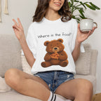 Where Is the Food? Bear Shirt | Cute Hungry Bear T-shirt, Food Lover Graphic Tee