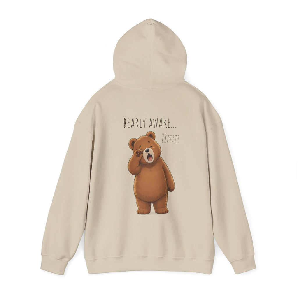 I Need A Nap Bearly Awake Bear Hoodie | Cute Bear Front Back Print