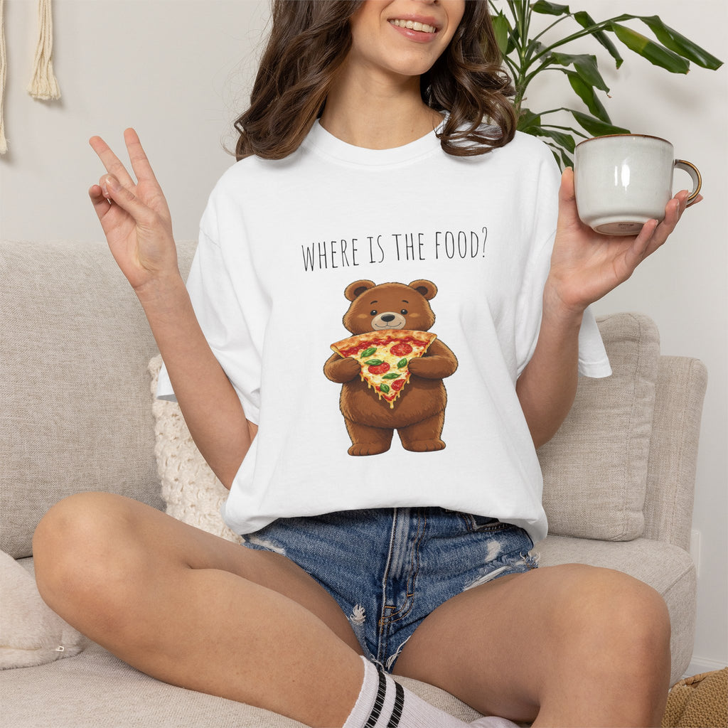 Where Is the Food? Bear Shirt | Cute Hungry Bear T-shirt, Food Lover Graphic Tee