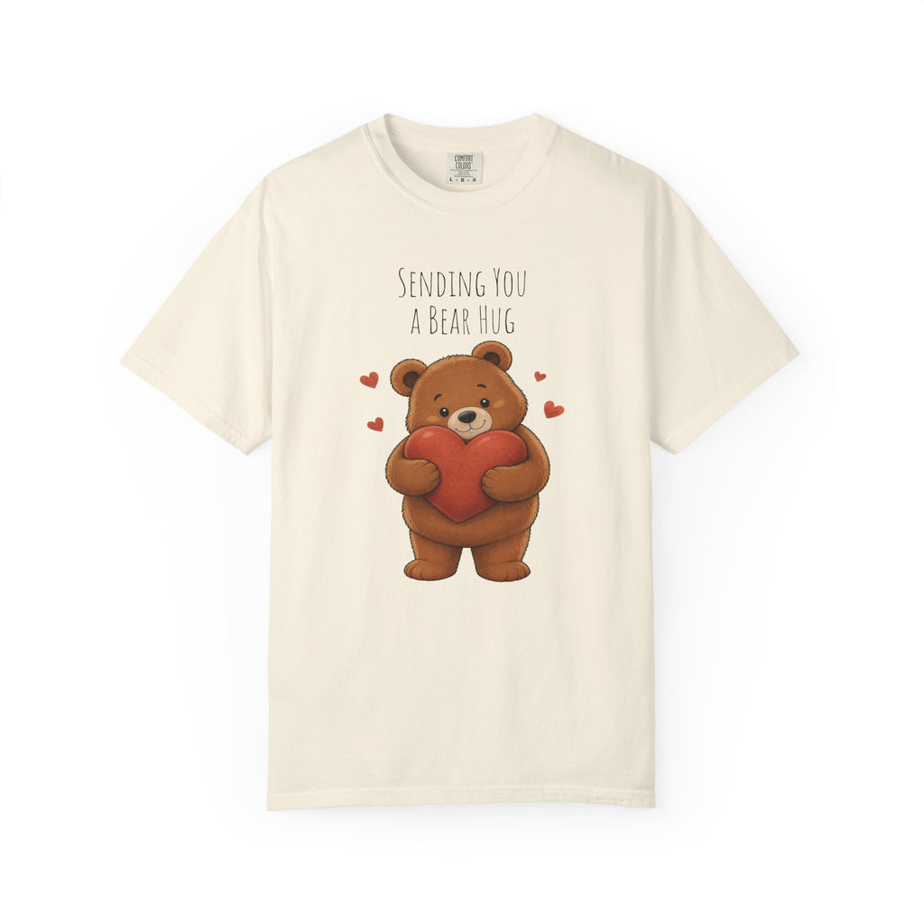 Sending You a Bear Hug T-Shirt Cute Bear Tee I Heart Warming Graphic Tee, Bear Lover Gift, Cozy Animal Lover T Shirt