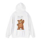 Cute Bear Motivational Hoodie | I Can. I Will. Watch Me. | Front & Back Graphic Unisex Pullover Sweatshirt
