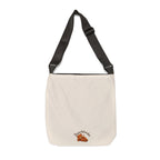 Cute Bear Traveler Adjustable Tote Bag | Bear Backpacking Illustration